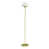 Lampadaire Vienda, Laiton-verre opale
