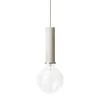 Lampe à suspension Collect grande, gris clair