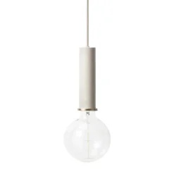 Lampe à suspension Collect grande, gris clair