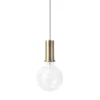 Lampe à suspension Collect petite, laiton