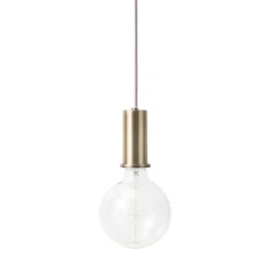 Lampe à suspension Collect petite, laiton