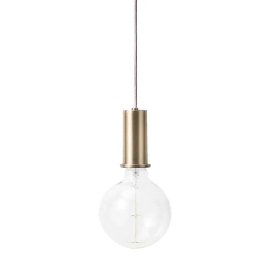 Lampe à suspension Collect petite, laiton