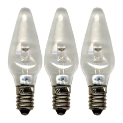 Lampe de rechange E10 universal-LED intérieur lot de 3, 2100K non dimmable