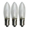 Lampe de rechange E10 universal-LED extérieur lot de 3, 0,2W 2100K non dimmable