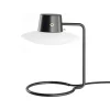 Lampe de table AJ Oxford 28 cm noir, Verre opale