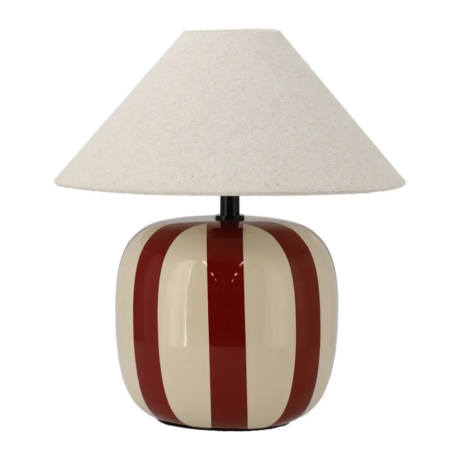 Lampe de table Alvar 31 cm, Rouge rouille