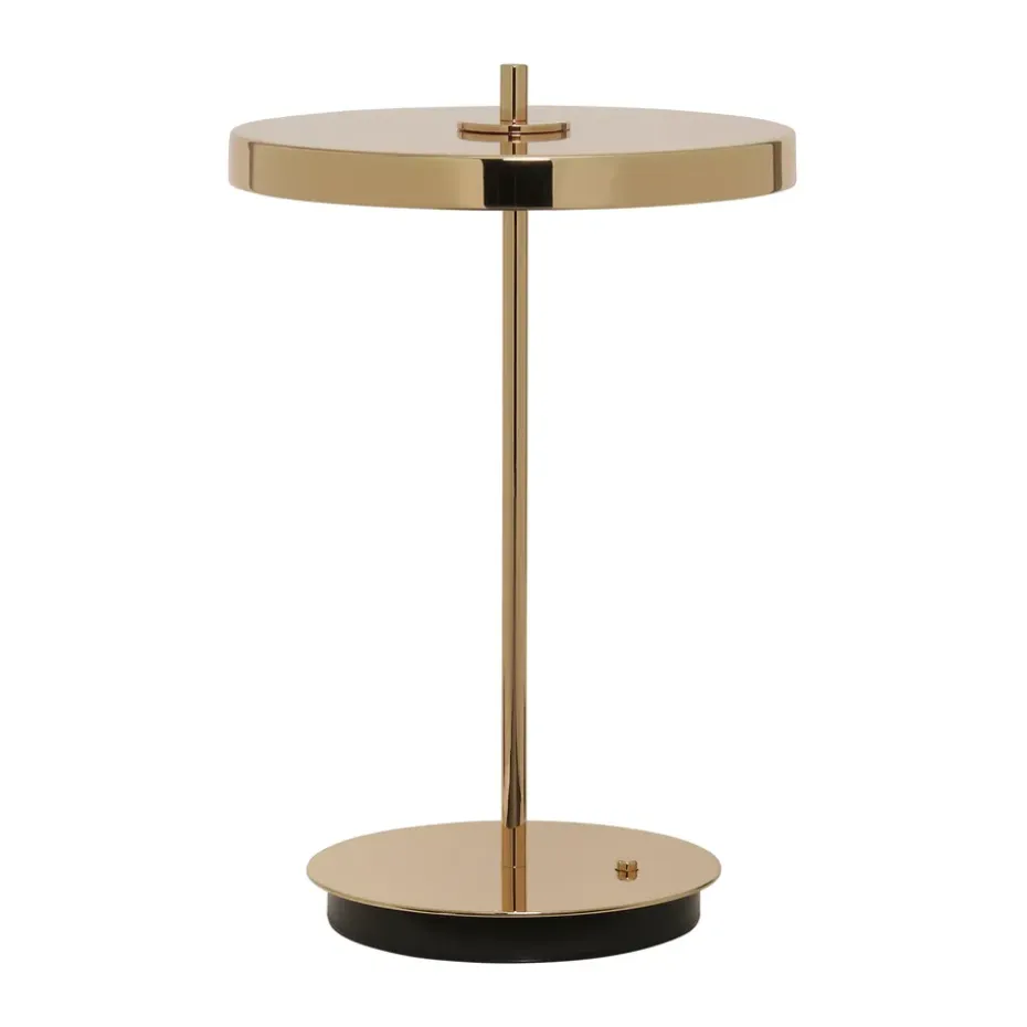 Lampe de table Asteria Move, Polished brass