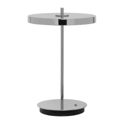 Lampe de table Asteria Move, Polished steel
