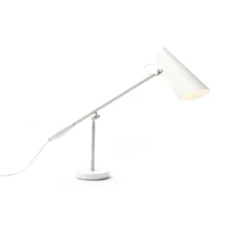 Lampe de table Birdy, blanc-métallique