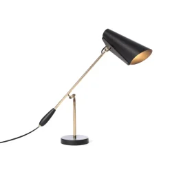 Lampe de table Birdy, noir-laiton