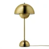 Lampe de table FlowerPot VP3, Brass-plated