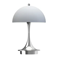 Lampe de table Panthella 160 Portable v3, Chrome opal grey