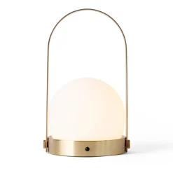 Lampe de table portable Carrie, laiton brossé