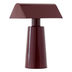Lampe de table portable Caret MF1, Dark burgundy