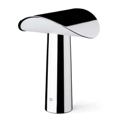 Lampe de table portable Lium 22,5 cm, Chrome