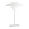 Lampe de table portable PH 80, Verre opalin blanc, blanc