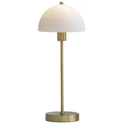 Lampe de table Vienda, laiton-blanc