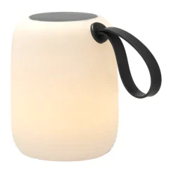 Lampe lounge solaire Hav Ø12.5 cm, Blanc-noir