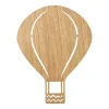 Lampe Montgolfière, Chêne