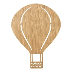 Lampe Montgolfière, Chêne