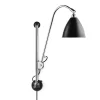 Lampe murale Bestlite BL5, Noir-chrome