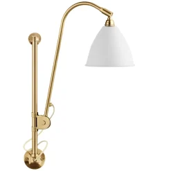 Lampe murale Bestlite BL5, Blanc mat-laiton