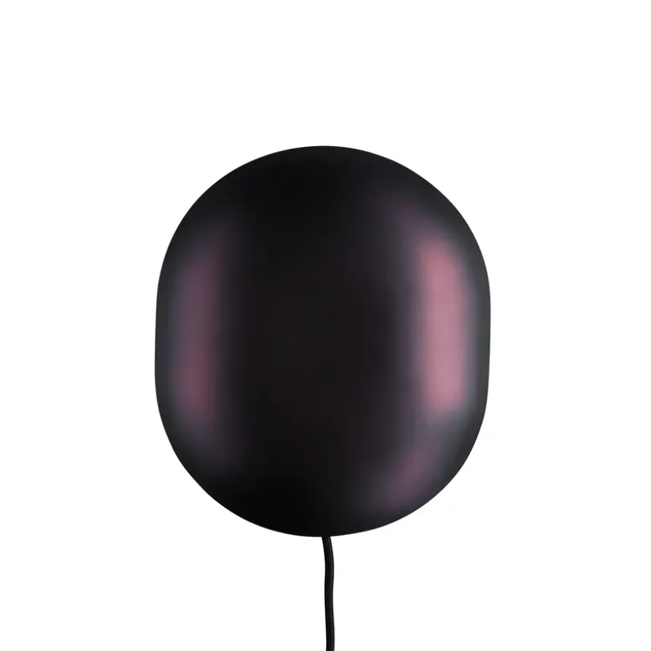 Lampe murale Clam 26 cm, Noir brûlén