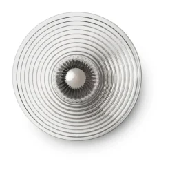 Lampe murale U12 Sletterhage, Fluted glass-aluminium