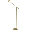 Lampe sur pied Cato, Laiton poli brillant