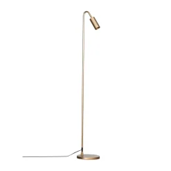 Lampe sur pied Curve 146 cm, Or mat