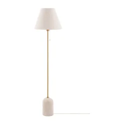 Lampe sur pied Gino, Travertin beige
