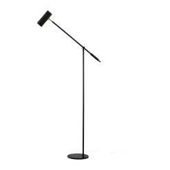 Lampe sur pied Hubble Read, Noir