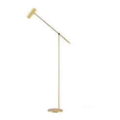 Lampe sur pied Hubble Read, Laiton brossé