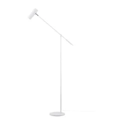 Lampe sur pied Hubble Read, Blanc
