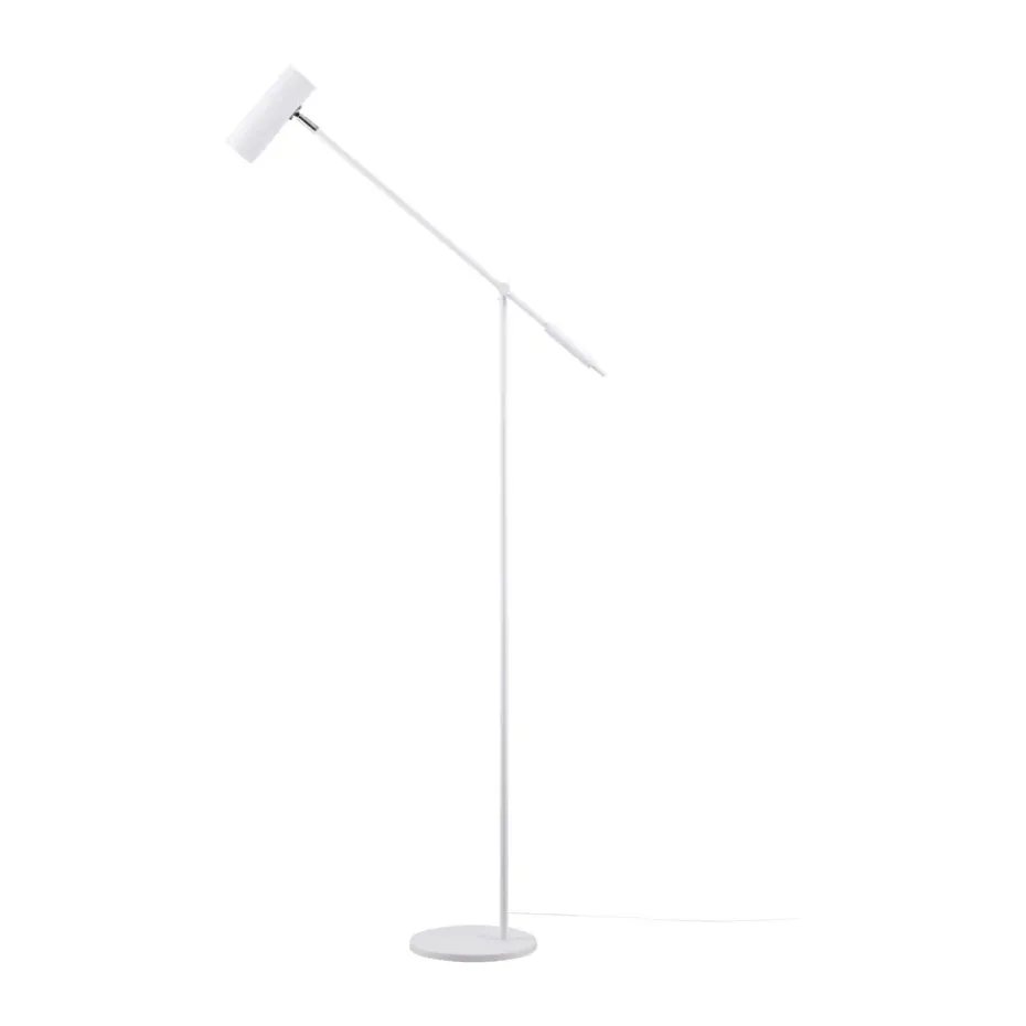 Lampe sur pied Hubble Read, Blanc