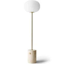 Lampe sur pied JWDA, Travertin-Laiton