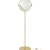 Lampe sur pied Multi-Lite, Laiton-blanc