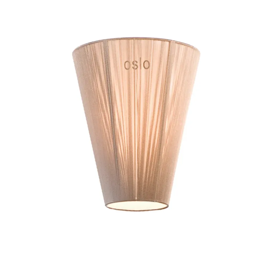 Lampe sur pied Oslo Wood abat-jour, Beige