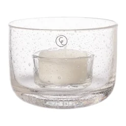 Lanterne à bougie Ernst en verre, Ø8x6 cm