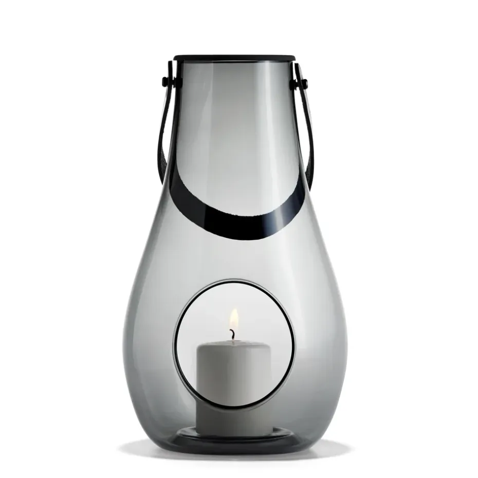Lanterne Design With Light smoke, 29 cm