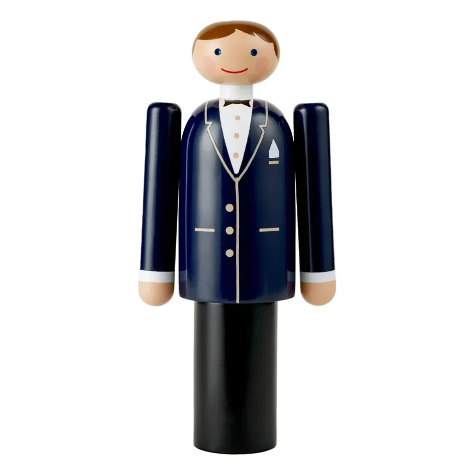 Le marié de Kay Bojesen, Bleu-noir-blanc, 18 cm