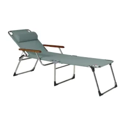 Lit de soleil Amigo haut avec accoudoirs, Sage green