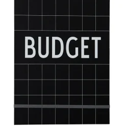 Livre pour budget Design Letters, Noir