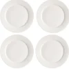 Lot de 4 assiettes Kalk 28cm, blanc