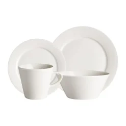 Lot de 4 bols Kalk 60cl, blanc