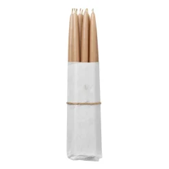 Lot de 10 bougies anciennes trempées Broste Copenhagen, Noix de Grenoble