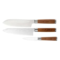 Lot de 3 couteaux Yari, Acier inoxydable