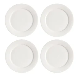 Lot de 4 petites assiettes Kalk 21cm, blanc