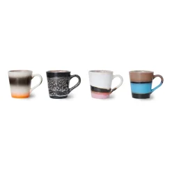 Lot de 4 tasses à espresso 70's, Funky