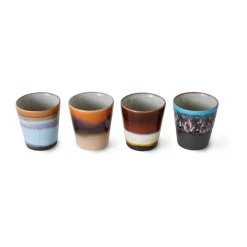 Lot de 4 tasses ristretto 70's, Solar